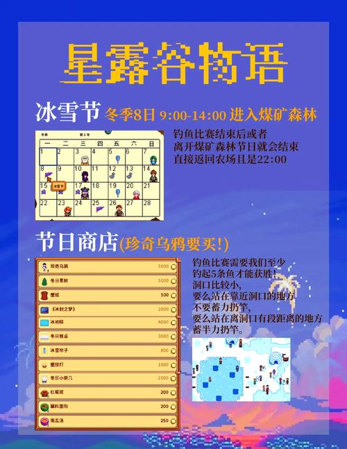 星露谷物语冰雪节全攻略,解锁冬日奇妙之旅