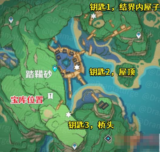 原神踏鞴砂探险,揭秘三把钥匙位置与神秘洞窟之门