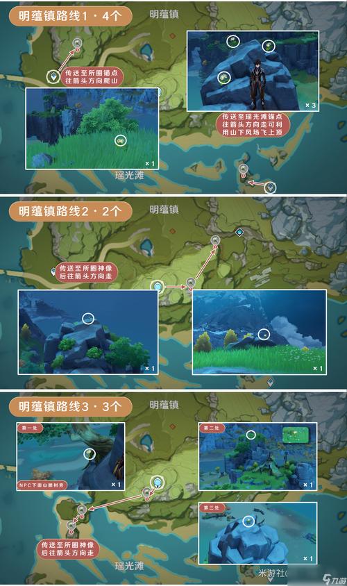 原神孤云阁清心花分布图详解及趣味玩法探索