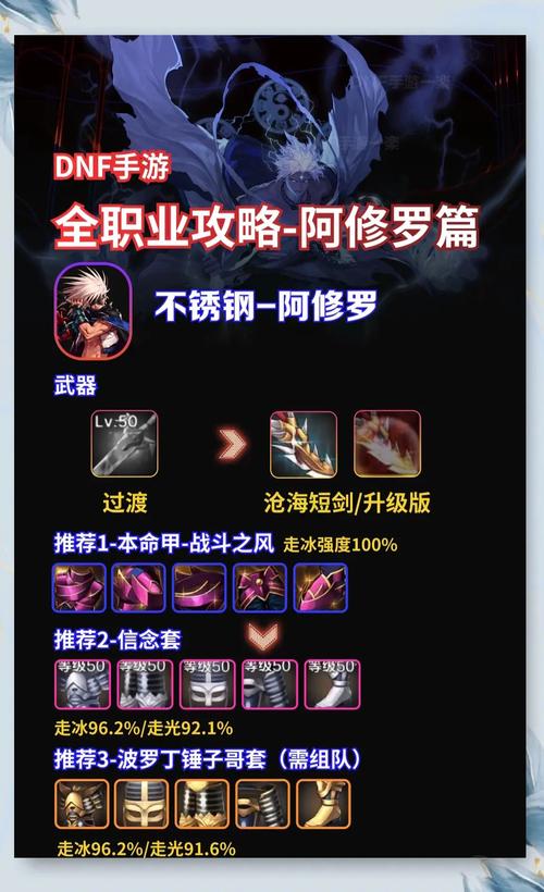 DNF手游阿修罗105级史诗武器选择指南，超越100级的史诗之旅