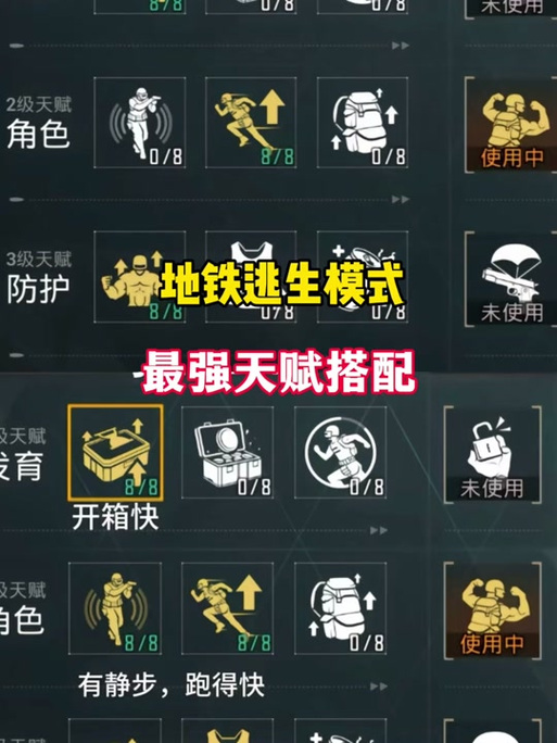 地铁逃生游戏中哪个天赋技能更具优势,全面解析与最新攻略推荐
